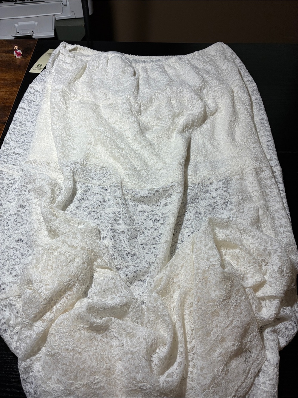 No Boundaries Cream Lace Maxi Skirt